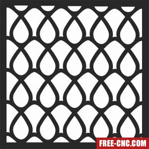 Decorative door wall screen wall - Free dxf files ready to cut