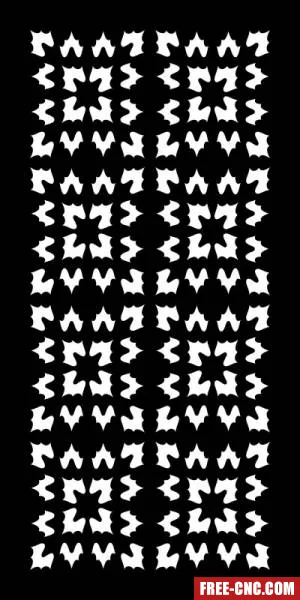 Decorative panels for doors wall screen pattern - free dxf download
