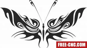 Butterfly art - Download free dxf for cnc plasma cutting