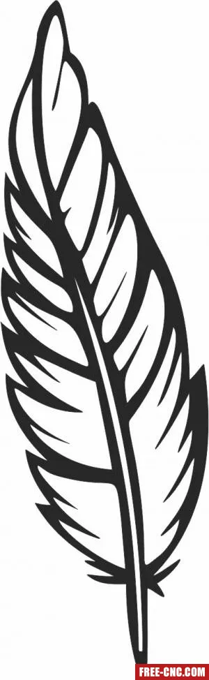 Feather decor sign - Download free dxf for cnc plasma cutting