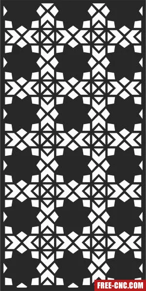 Wall door screen door pattern wall pattern - Download free dxf for cnc plasma cutting