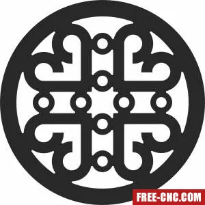 Mandala pattern screen wall pattern wall screen pattern - Download free dxf for cnc plasma cutting