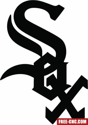 Chicago white sox jersey logo - free dxf download