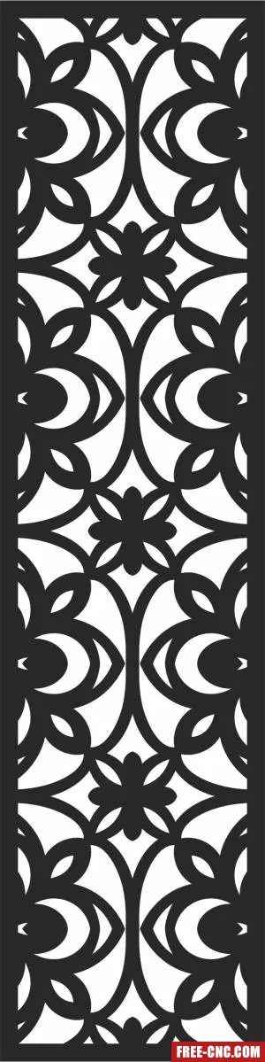 Pattern wall screen decorative screen decorative screen - Free dxf files ready to cut