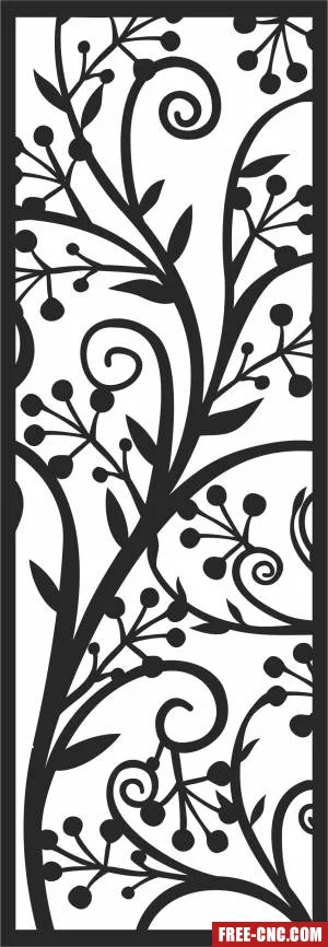 Wall door pattern - Download free dxf for cnc plasma cutting