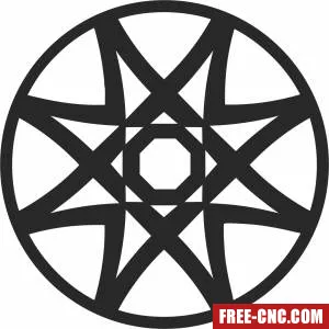 Pattern mandala wall arts - Free dxf files ready to cut