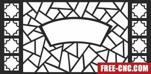 Pattern screen door pattern - Download free dxf for cnc plasma cutting
