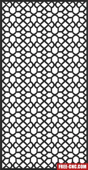 Screen pattern screen pattern wall - Free dxf files ready to cut