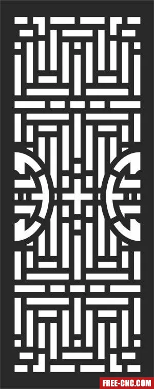 Door wall pattern wall - Download free dxf for cnc plasma cutting