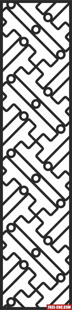 Door decorative door - Free dxf for laser cutting and plasma