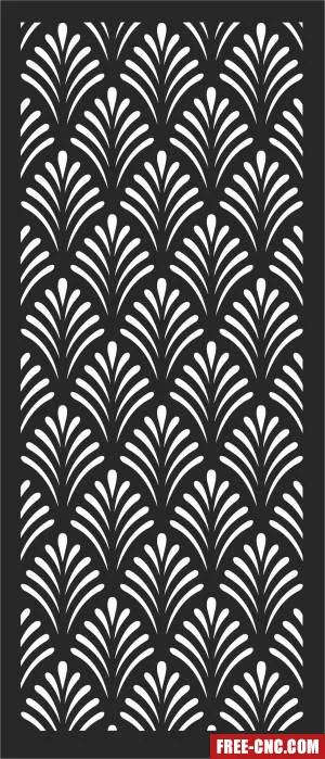 Wall pattern door pattern screen pattern - Free dxf files ready to cut