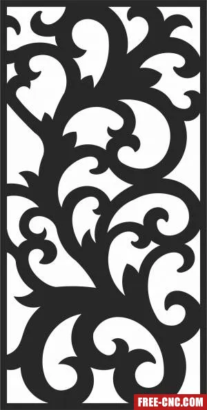 Door decorative door - Free dxf download