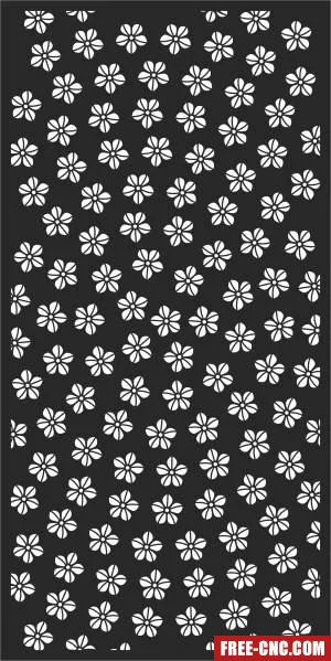 Decorative wall door door pattern screen door - Free dxf download