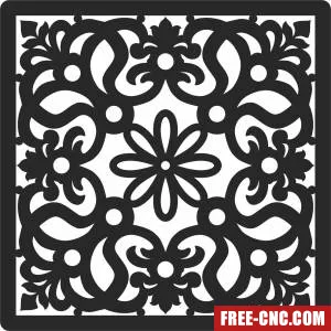 Pattern wall door decorative pattern wall - Download free dxf for cnc plasma cutting