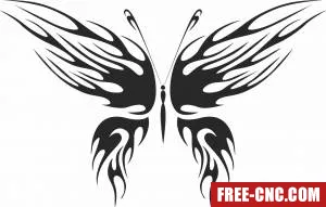 Butterfly art decor - Free dxf download