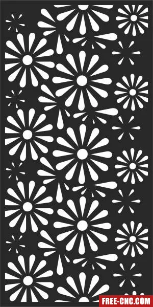 Decorative door wall pattern door decorative screen - Free dxf download
