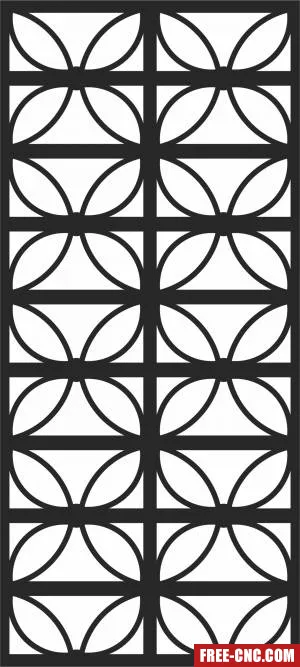 Pattern wall screen - Download free dxf for cnc plasma cutting