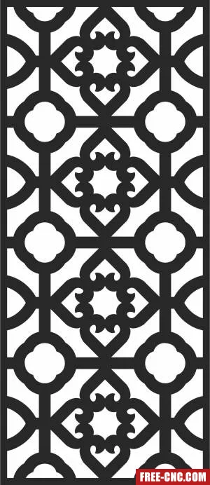 Pattern wall pattern - Free dxf download