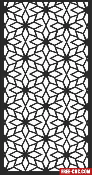 Decorative door screen - Free dxf files ready to cut