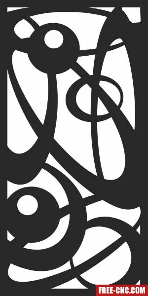 Decorative wall screen pattern panel - Download free dxf for cnc plasma cutting
