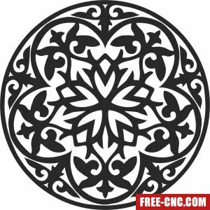 Pattern mandala wall arts - Free dxf files ready to cut