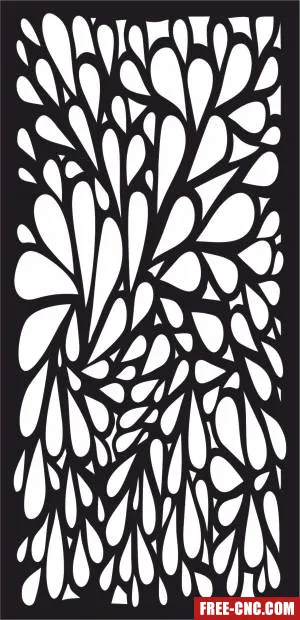 Decorative door panel wall screen pattern - Free dxf download Decorative door panel wall screen pattern - Free dxf download