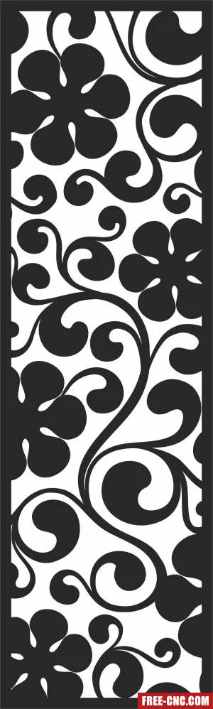 Wall pattern decorative screen decorative screen pattern - Download free dxf for cnc plasma cutting