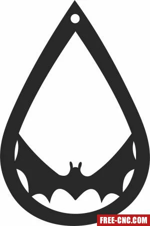 Bat halloween ornament - Free dxf for laser cutting and plasma