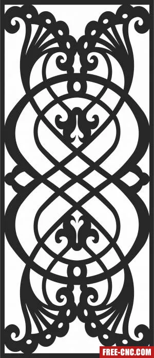 Decorative screen pattern door wall screen - Free dxf files ready to cut Decorative screen pattern door wall screen - Free dxf files ready to cut