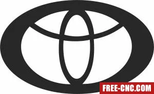 Toyota clipart - Free dxf files ready to cut