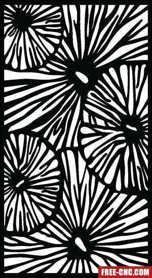 Decorative panels for doors wall screen pattern - free dxf download