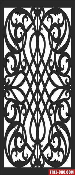 Screen pattern decorative wall - Download free dxf for cnc plasma cutting