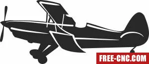 Airplane flying clipart - Download free dxf for cnc plasma cutting