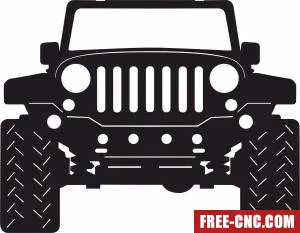 Jeep front - Download free dxf for cnc plasma cutting