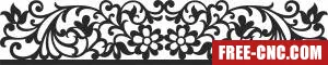 Door screen decorative screen wall door - Free dxf files ready to cut