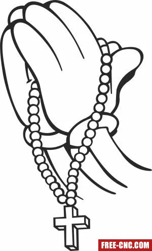 Mickey praying hands cliparts - Free dxf download