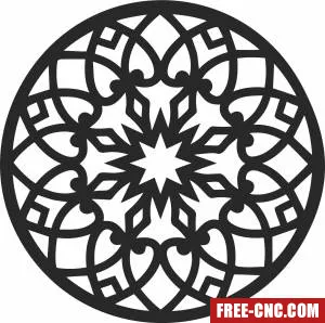 Ornament decorative art - Free dxf for laser cutting and plasma