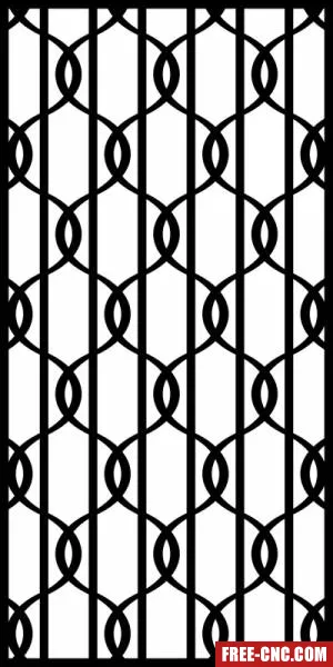 Decorative panels for doors wall screen pattern - free dxf download