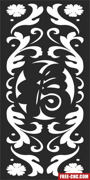 Screen door pattern wall screen wall screen - Download free dxf for cnc plasma cutting