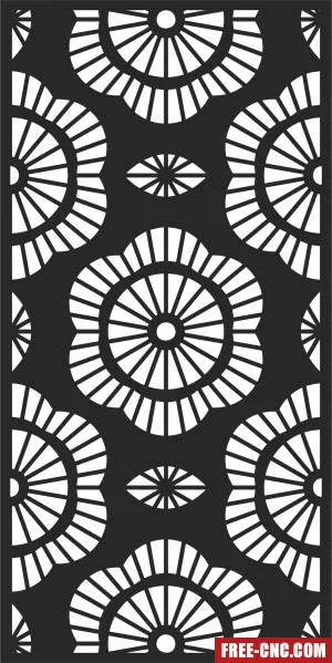 Wall screen decorative door screen door - Free dxf files ready to cut