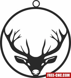 Christmas elk ornaments - Download free dxf for cnc plasma cutting