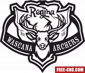 Regina wascana archers logo - Free dxf download