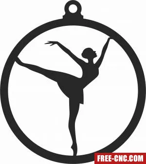 Ornament ballett dance - Free dxf files ready to cut