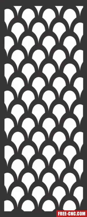 Wall decorative screen pattern door - free dxf download