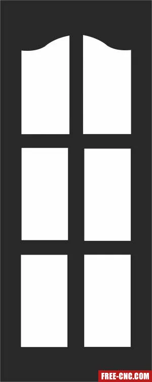 Pattern decorative door - Free dxf download