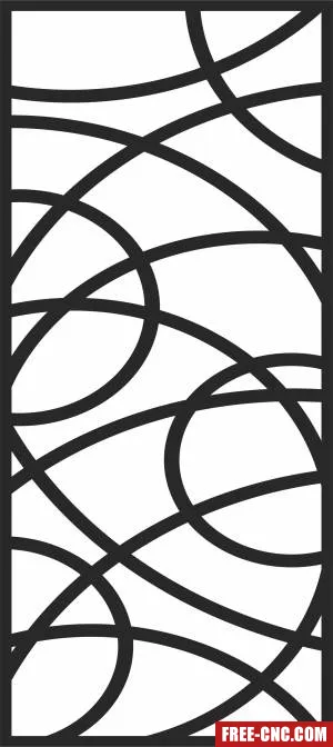 Pattern decorative door - Free dxf for laser cutting and plasma