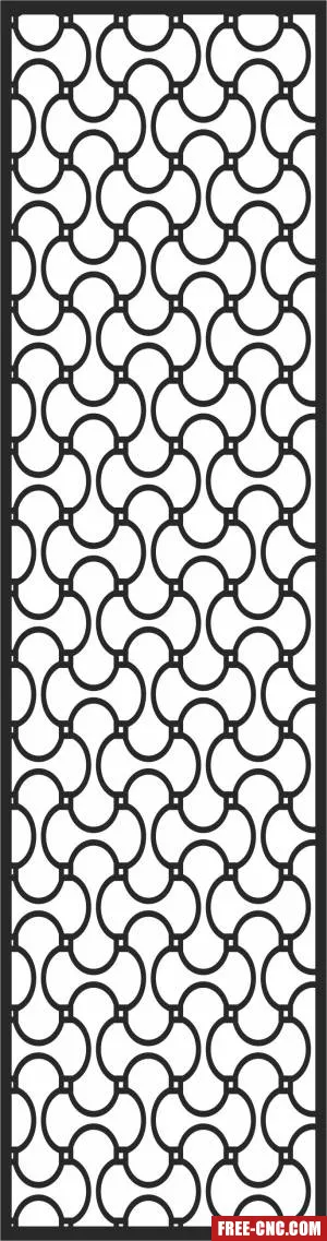 Door pattern screen wall decorative door wall - Free dxf for laser cutting and plasma