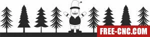 Christmas santa trees - Free dxf for laser cutting and plasma Christmas santa trees - Free dxf for laser cutting and plasma