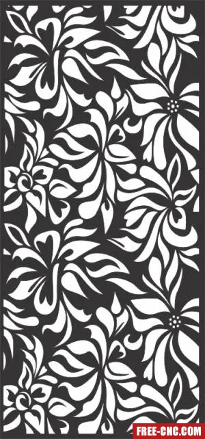 Decorative pattern wall screens panel for doors - free dxf download Decorative pattern wall screens panel for doors - free dxf download