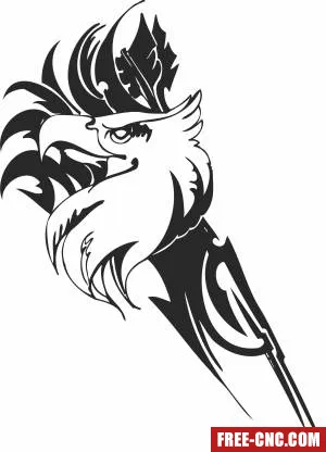 Eagle head wall art - Download free dxf for cnc plasma cutting